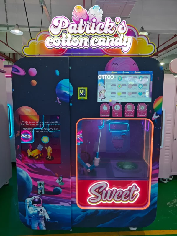cotton candy machine at site