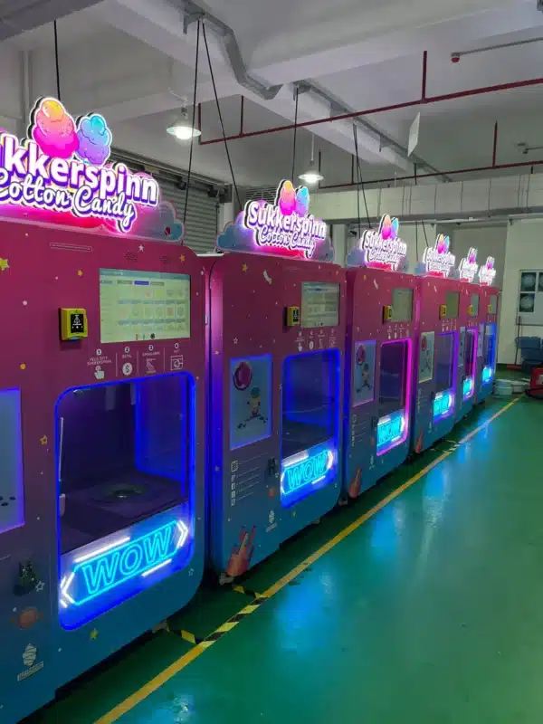 cotton candy machine testing before shipping