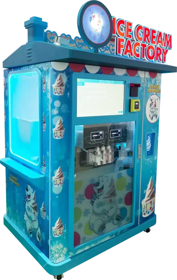 side view of ice cream machine