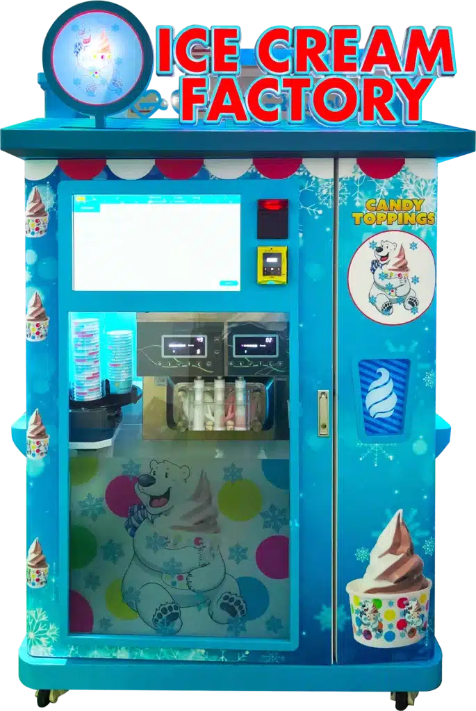 front view of Ice cream machine